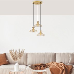 Chandelier Events – Dourado Brilhante – 47 x 47 x 115 cm