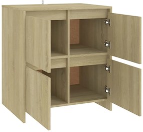 Aparadores 2 pcs derivados de madeira carvalho sonoma