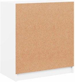 Armário de apoio c/ portas de vidro 68x37x75,5 cm branco