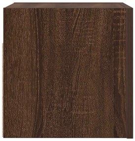 Móveis de TV de parede 2pcs 30,5x30x30 cm cor carvalho castanho