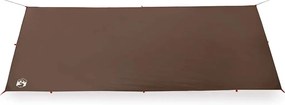 Lona de campismo 506x306 cm impermeável castanho