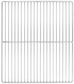 Grelha de Churrasqueira vidaXL com Alças Retangular 45x40 cm Aço Inoxidável 304