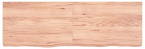 Tampo de mesa 120x40x(2-6) cm carvalho tratado castanho-claro