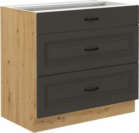 Armário modular com gavetas Retro Grey 120
