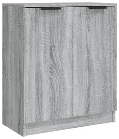 Aparadores 2 pcs 60x30x70 cm madeira processada cinzento sonoma