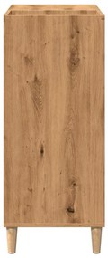 Armário discos 84,5x38x89cm deriv. madeira carvalho artisiano