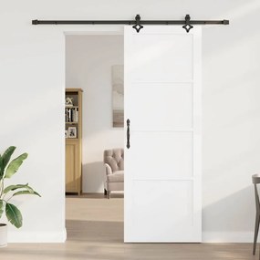 Porta Deslizante ORKDAL Branca Conjunto de 2 Branco e preto