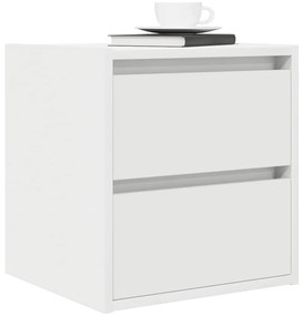 Mesa de cabeceira de parede 38x34x40 cm branco