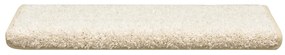 Tapetes de escadas 30 pcs 65x21x4 cm branco