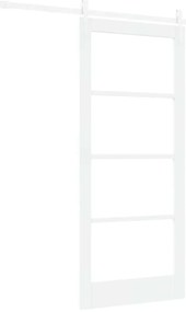 Conjunto de Porta Deslizante com Material vidaXL Branco 86x198,5 cm Ma