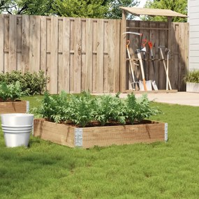 vidaXL Vaso/floreira para jardim 100x100 cm madeira de pinho maciça