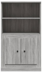 Armário alto derivados de madeira 60x35,5x103,5 cm sonoma cinza