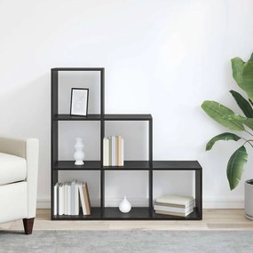 Gabinete de Livros Carvalho preto 99 x 29 x 99 cm