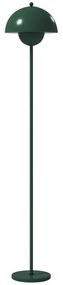 Candeeiro de Pé Moderno com Ecrã em Forma de Taça Refletora de Luz Interruptor de Pé Suporte E27 sem Lâmpada Ø35x155 cm Verde