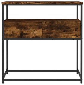 Mesa consola 75x40x75 cm derivados de madeira carvalho fumado