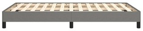 Estrutura de cama sem colchão 120x200 cm tecido cinzento-escuro