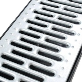 Canais de drenagem 6 pcs aço galvanizado 6 m