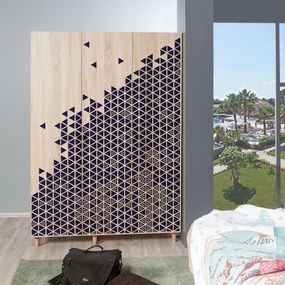 Roupeiro Mode – Carvalho Sonoma – 135 cm x 192 cm x 52 cm