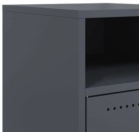 Mesa de cabeceira 36x39x59 cm aço antracite