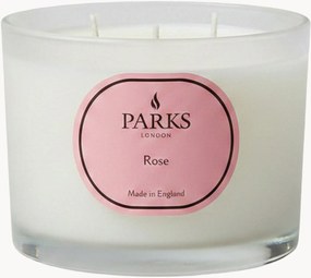 Vela perfumada artesanal com três pavios Vintage Aromatherapy (água de rosas, flores brancas, almíscar suave)