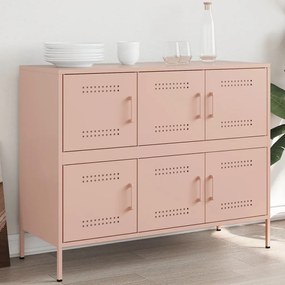 Aparador 100,5x39x79 cm aço rosa