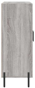 Aparador 69,5x34x90 cm derivados de madeira cinzento sonoma