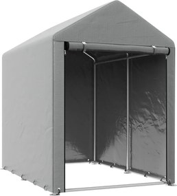 Abrigo para Ferramentas Bicicletas e Motos 1,2x1,79x1,65 m Garagem Portátil  Cinza Claro