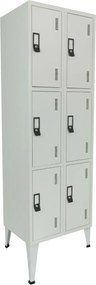 Cacifos Metálico Duplo 6 Cacifos 1900x600x500 mm Standard