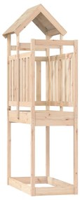 Torre de brincar 52,5x110,5x214 cm madeira de pinho maciça