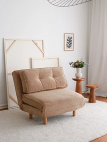 Sofá-Cama Foldy – Castanho – 93x82x90 cm