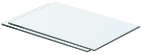 vidaXL Prateleiras 2 pcs 40x20 cm vidro transparente