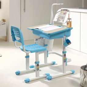 442703 Vipack Secretária infantil ajust. Comfortline 301 +cadeira azul/branco