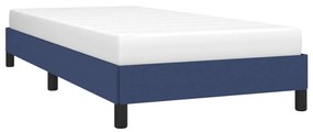 Estrutura de cama 90x190 cm tecido azul