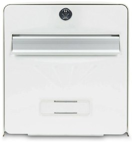 Caixa de correio Burg-Wachter   Branco Aço inoxidável Aço Galvanizado 36,5 x 28 x 31 cm