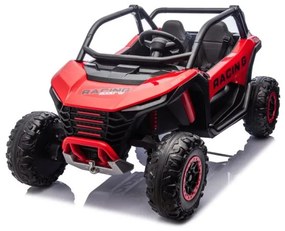Carro elétrico infantil Racing Road 24V 2 Lugares 4x4 Rodas EVA Vermelho