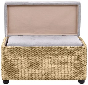 Conjunto de bancos 2 pcs erva marinha cinzento