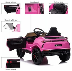 LAMBORGHINI URUS CARRO ELÉTRICO INFANTIL 12V Rosa