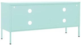 Móvel de TV aço 105x35x50 cm verde-hortelã
