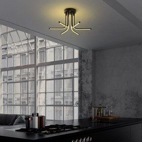 Chandelier Leddaisy – Preto – 55x25x55 cm