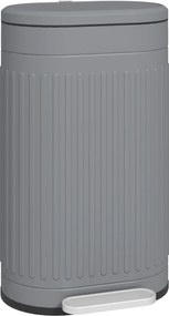 HOMCOM Lixeira 30L com Pedal e Tampa, Balde Interno Removível, Função de Fechamento Suave 36,5 x 31,2 x 60,8 cm, Cinza | Aosom Portugal