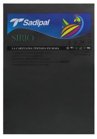 Folha Cartolina Sadipal A4 Preto 21X29.7cm Pack 10