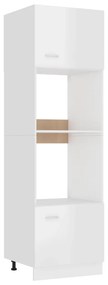 vidaXL Armário para micro-ondas “Lyon” derivados de madeira branco