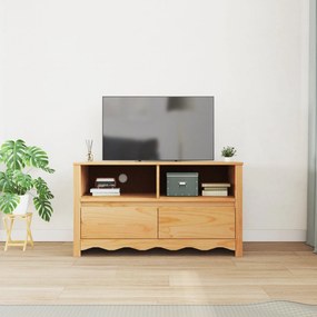 Cabide de TV vidaXL "DRAMMEN" 99x43x55 cm de Madeira Sólida de Pinheir
