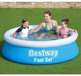 Bestway Fast Set Piscina insuflável redonda 183x51 cm azul