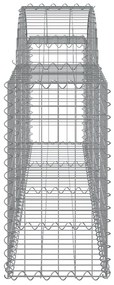 Cestos gabião arqueados 11pcs 200x30x60/80 cm ferro galvanizado