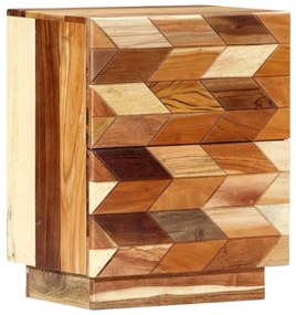 Mesa de cabeceira 40x30x50 cm madeira recuperada maciça