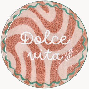 Prato redondo para pizza Cinzia Dolce Vita Rosso