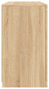 Aparador com luzes LED 123x37x67 cm carvalho sonoma