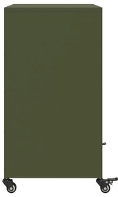 Aparador 68x39x72 cm aço verde-azeitona