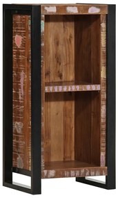 Mesa de cabeceira 40x30x80 cm madeira recuperada maciça